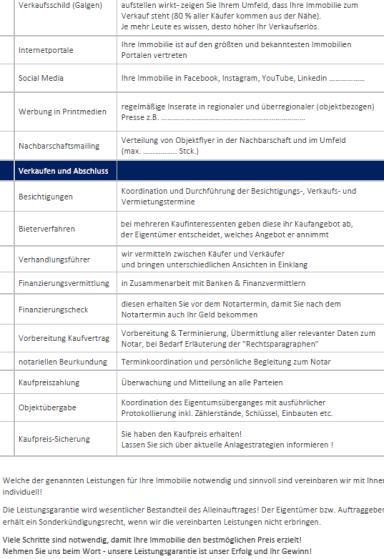 Leistungsgarantie